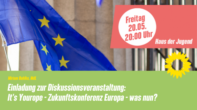 Einladung zur Diskussionsveranstaltung: It’s Yourope – Zukunftskonferenz Europa – was nun?