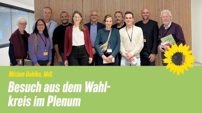 Besuch aus dem Wahlkreis im Plenum