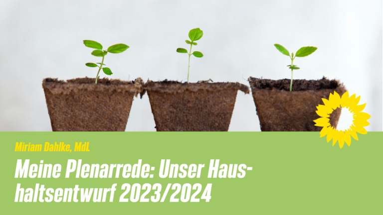 Meine Plenarrede: Unser Haushaltsentwurf 2023/2024